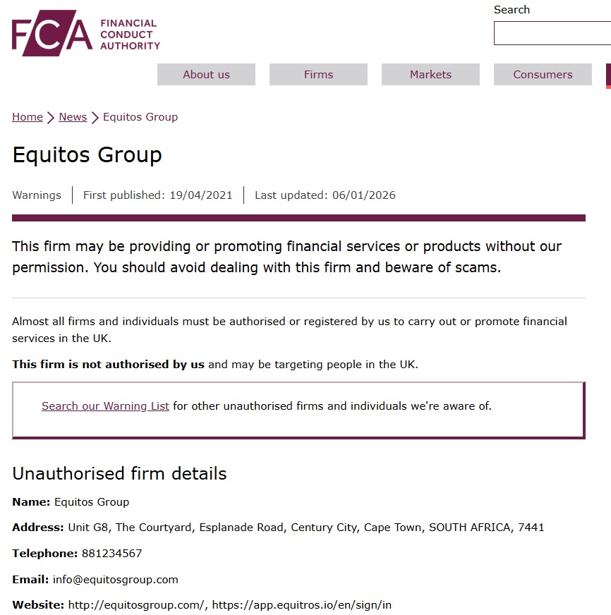 Equitos Group FCA