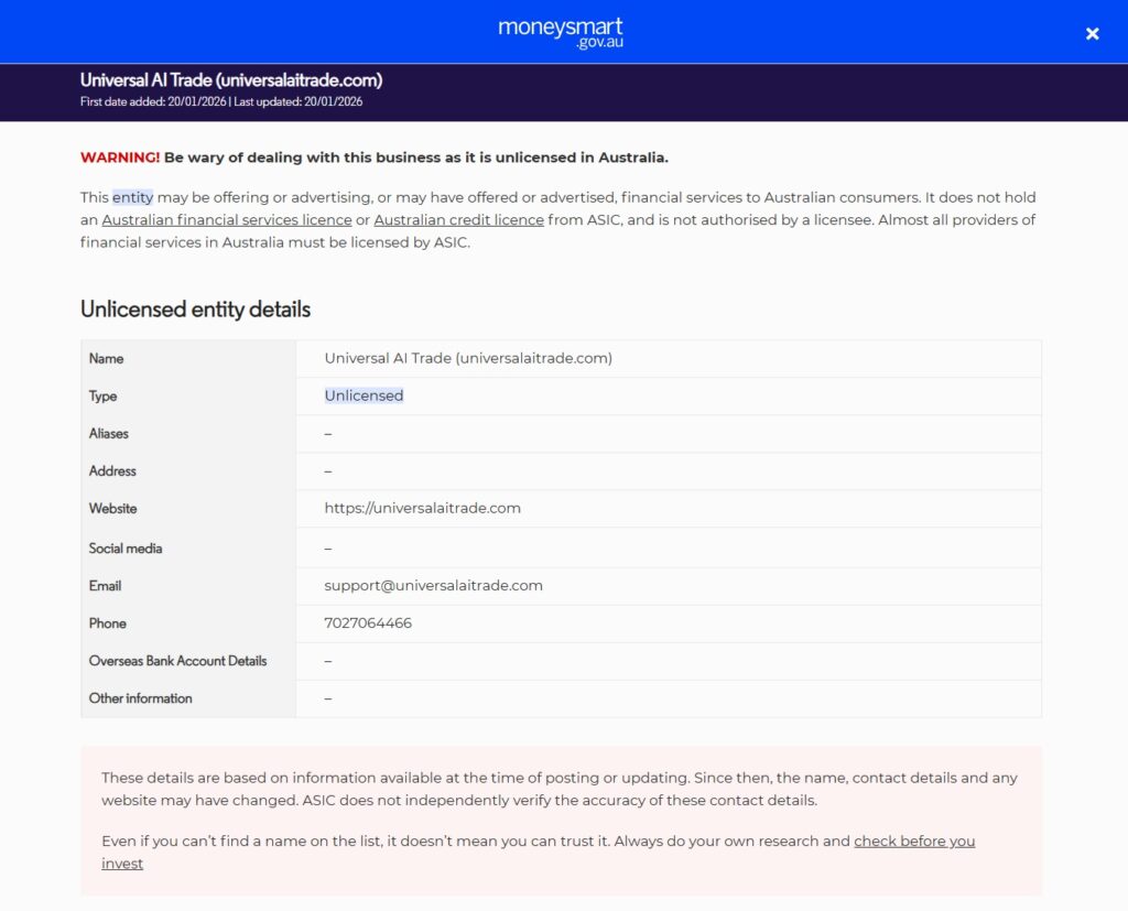 Investor-warning-Universal-AI-Trade-universalaitrade-com