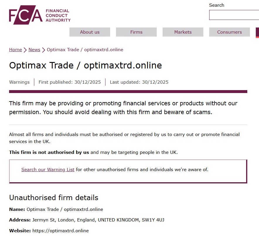 Optimax Trade FCA