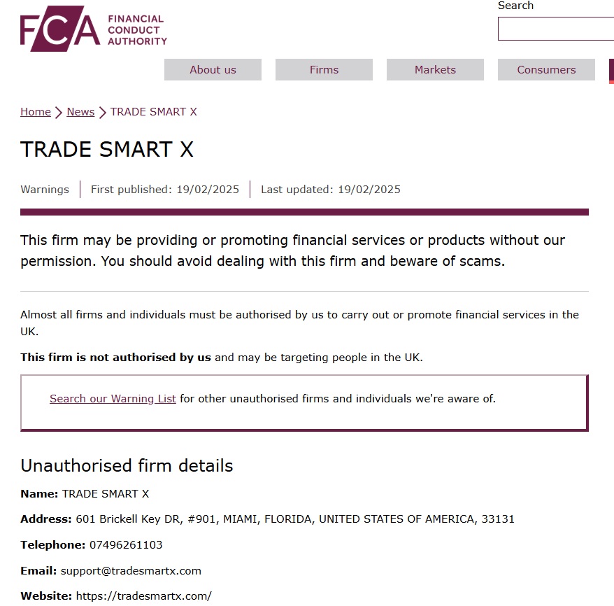 Trade Smart X FCA