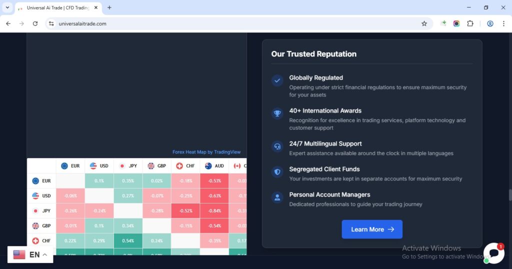 Universal AI Trade Claims to be Globally Regulated