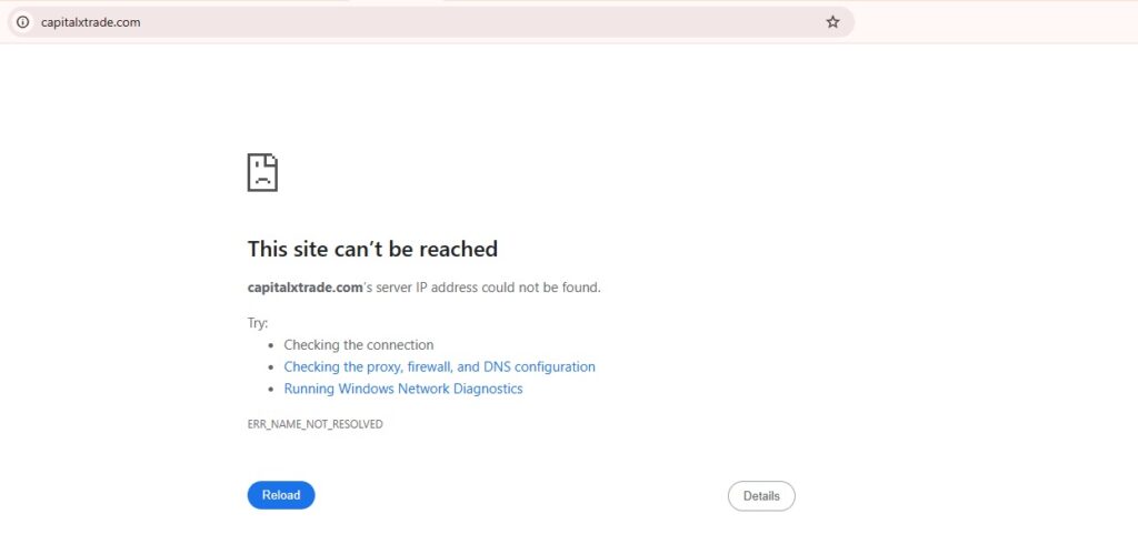 CapitalXTrade Website