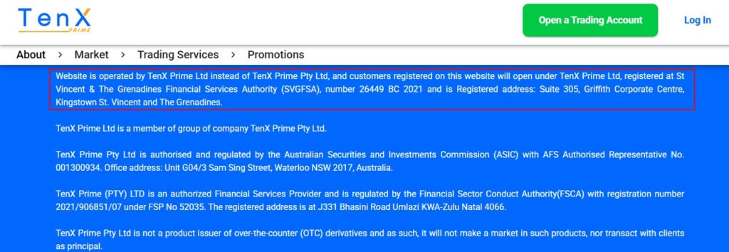 tenx prime authorise
