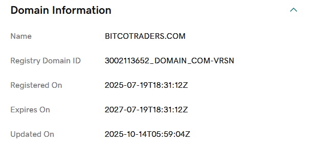 bitcotraders whois