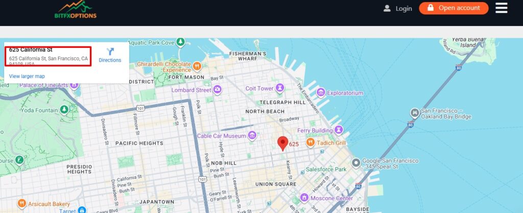 bitfxoptions address