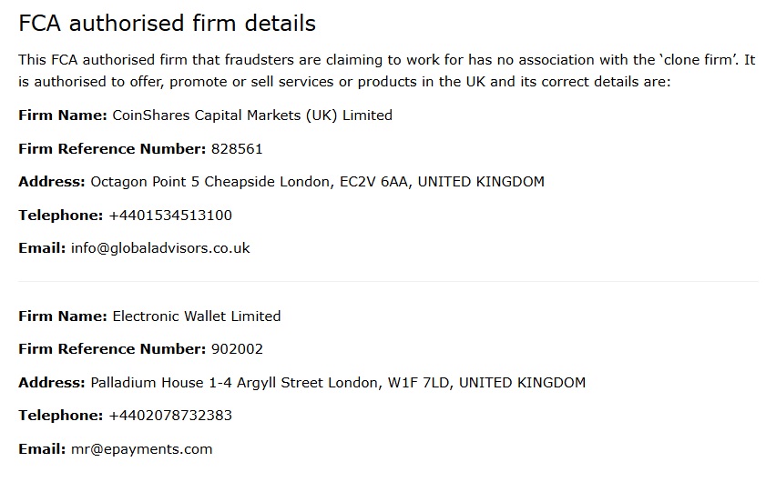 coin wallet fca authorized