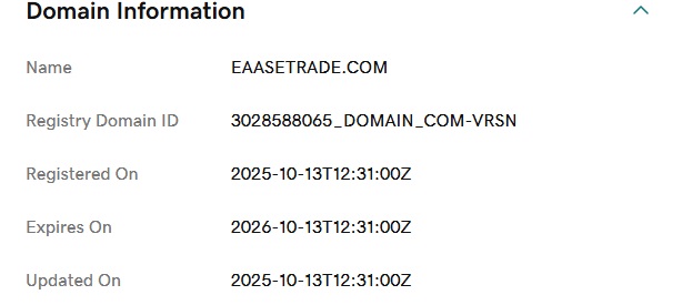 eaasetrades whois