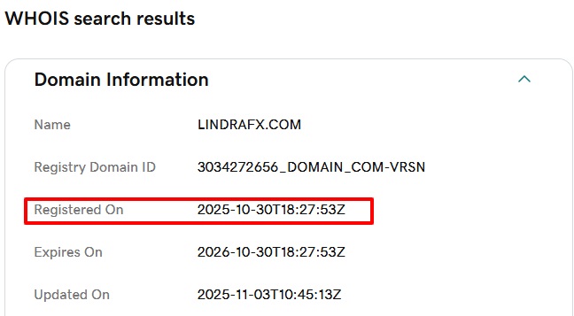 lindrafx whois