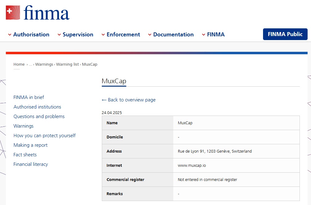 muxcap finma