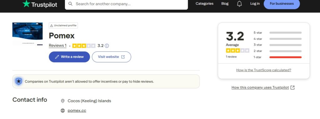 pomex.cc trustpilot