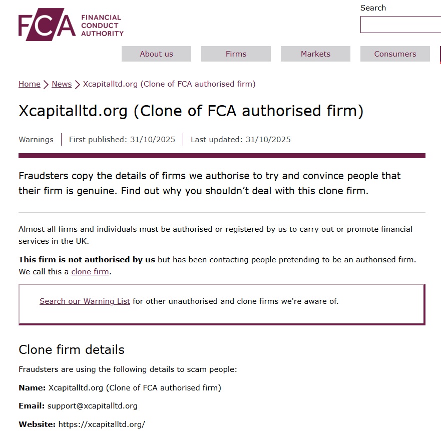 xcapitalltd fca