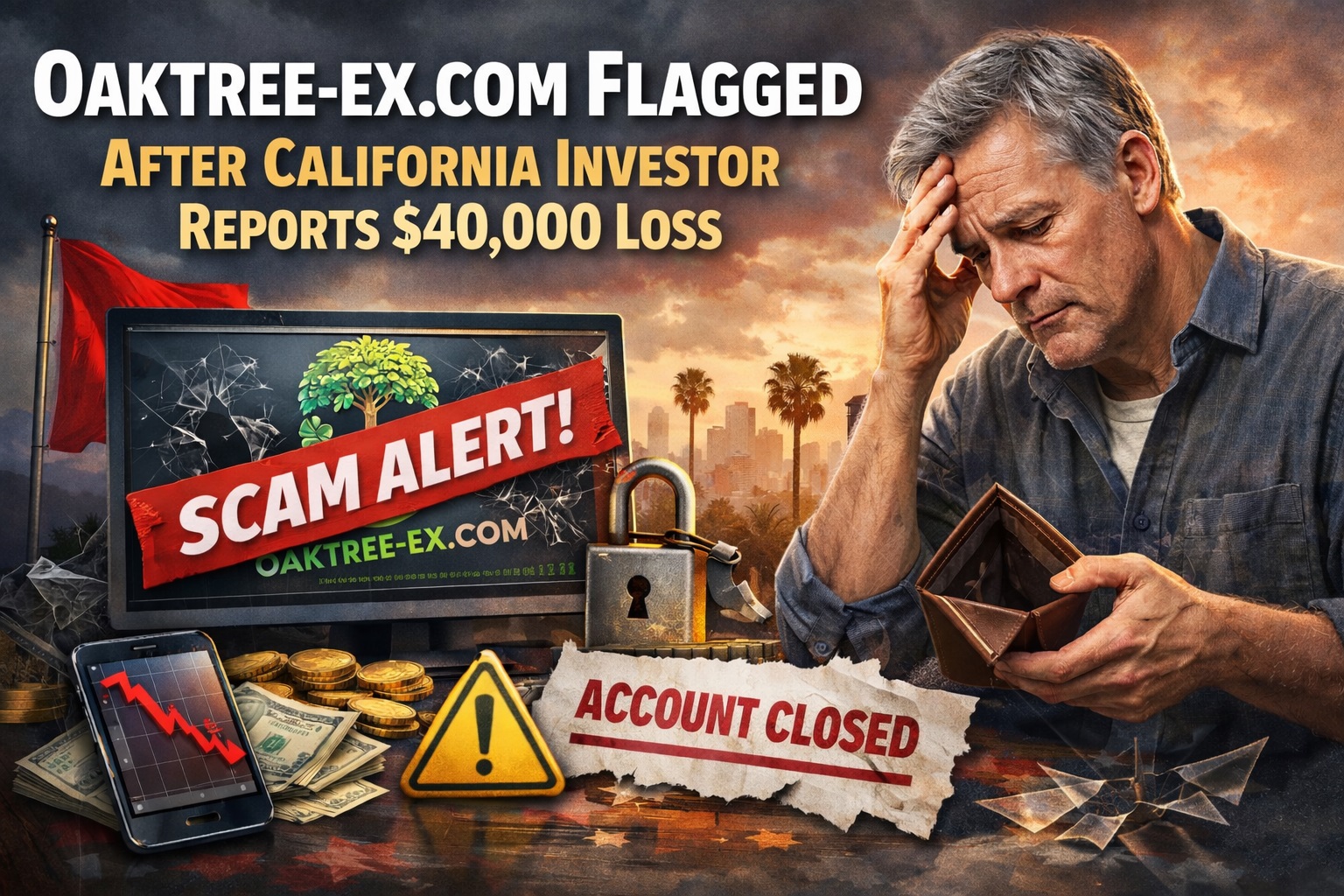 Oaktree-ex.com Flagged After California Investor Reports $40,000 Loss